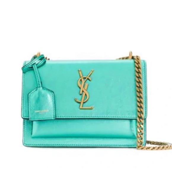 Saint Laurent Metallic Monogram Sunset Bag - Picture 11 of 16